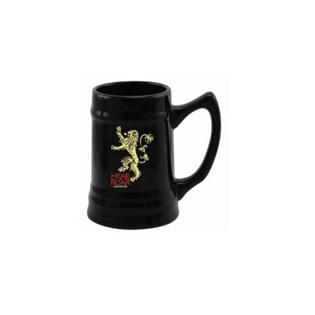 Chope de bière Lannister noir