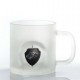 Caneca de vidro Stark com logo 3D da Marvel