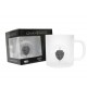 Caneca de vidro Stark com logo 3D da Marvel