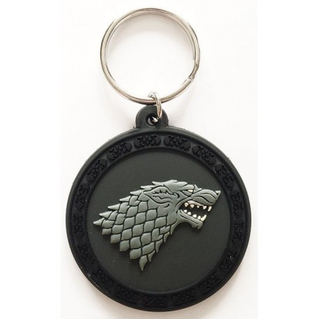 Keychain Rubber the Game of Thrones Stark