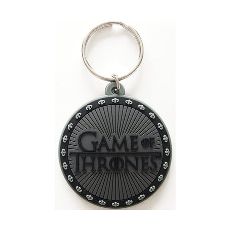 Keychain en caoutchouc logo de Game of Thrones