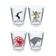 Ensemble de 4 verres Game of Thrones