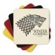 Set 4 coasters Game of Thrones shields