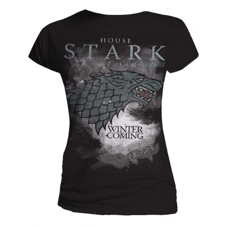 T-shirt fille Game of Thrones Stark brouillard