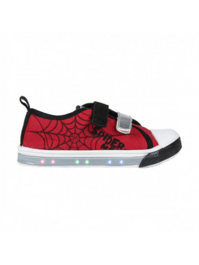 Zapatillas de Loneta infantiles con luces Spiderman