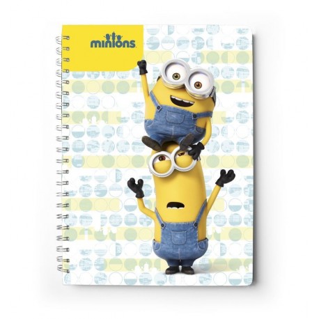 Caderno de notas de capa dura Minions A5