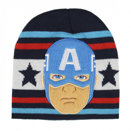 GORRO CON APLICACIONES AVENGERS CAPITAN AMERICA