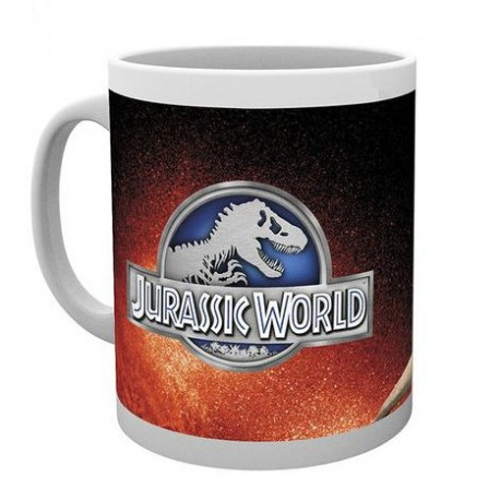 Taza Jurassic World T-Rex logo