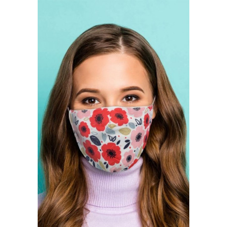 Mascarilla Reutilizable Margaritas  Adulto