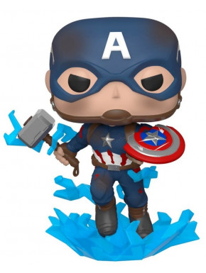 Funko POP!: Capitán América Escudo roto 9 cm