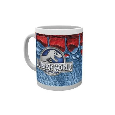 Caneca com o logotipo do Mundo Jurássico