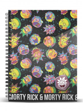 Cuaderno A5 Psycho Rick and Morty