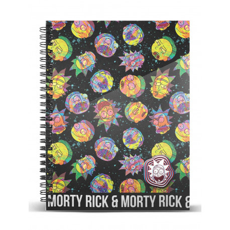 Cuaderno A5 Psycho Rick and Morty