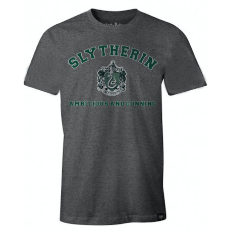 Camiseta Slytherin Harry Potter Gris