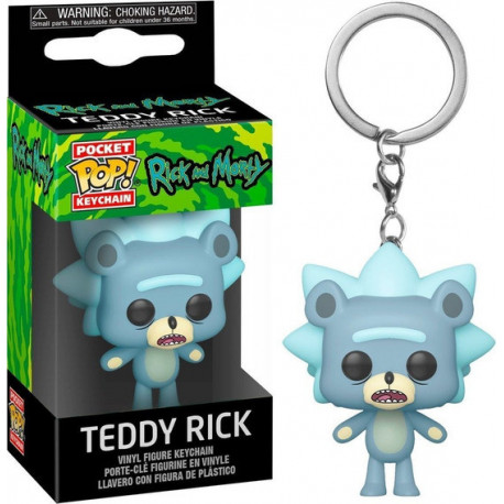 Llavero mini Funko Pop! Teddy Rick Rick y Morty