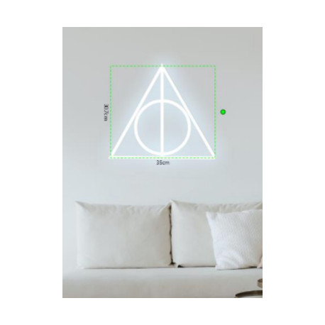 Neón LED Reliquias de la Muerte Harry Potter
