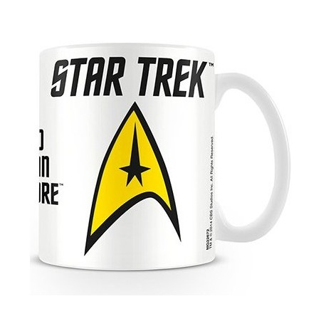 Taza Star Trek Insignia Boldy Go