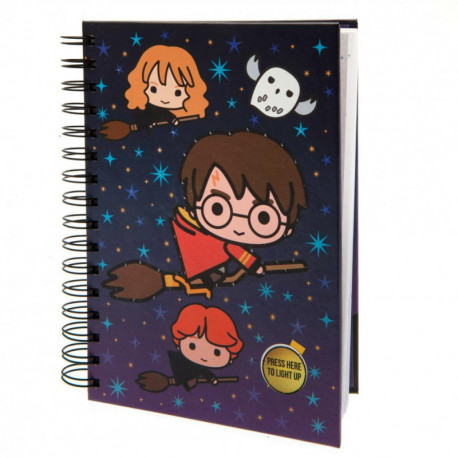 Carnet Harry Potter chibi A5 avec lumière