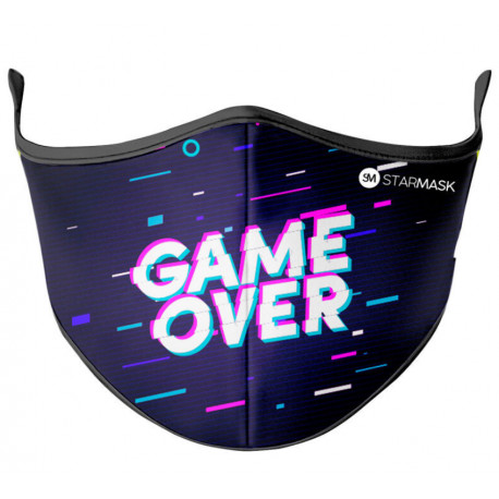 Mascarilla Reutilizable Game Over Star