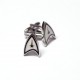 Gemelos Star Trek insignia acero