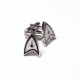 Cufflinks Star Trek insignia steel