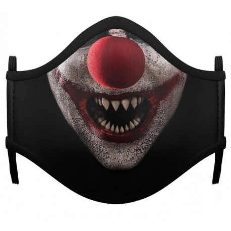 Mascarilla Reutilizable Juvenil Payaso Demoniaco