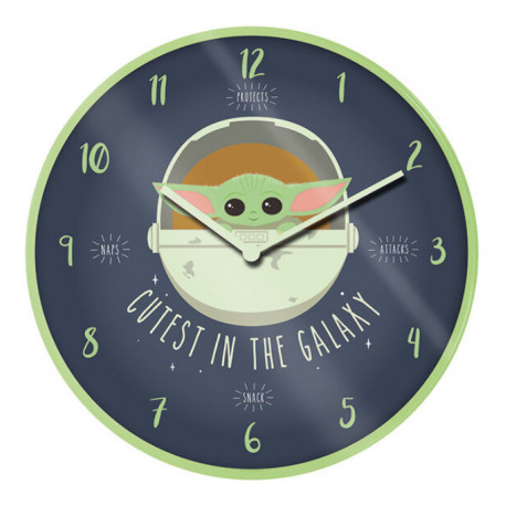 Reloj de Pared Mandalorian Cutest in the Galaxy