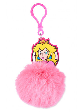 Llavero Pom Pom Super Mario Princess Peach