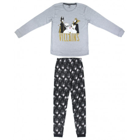 Pijama Villanas Disney purpurina largo
