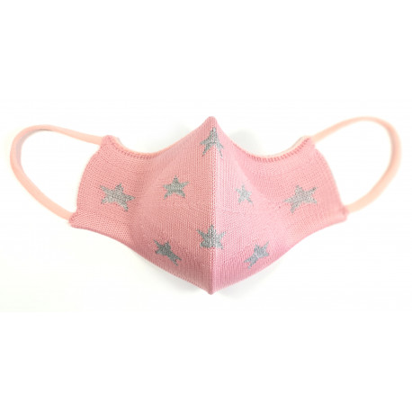 Mascarilla infantil reutilizable pastel