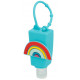 Gel désinfectant rechargeable motif Arc-en-ciel
