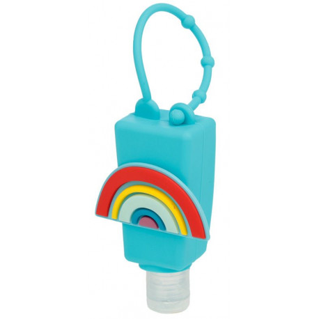 Gel désinfectant rechargeable motif Arc-en-ciel