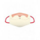 Mascarilla reutilizable con diseño de barba de Papá Noel