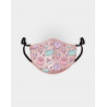 Máscara facial Pusheen cor-de-rosa aprovada para adultos
