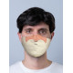 Mascarilla reutilizable con diseño de barba de Papá Noel