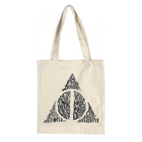 Bolsa oficial de algodão Harry Potter com Relíquias