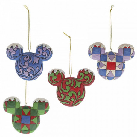 Set de Adornos de Navidad Mickey Mouse Jim Shore