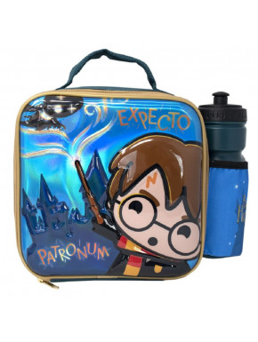 Coffret repas et bouteille Harry Potter Chibi