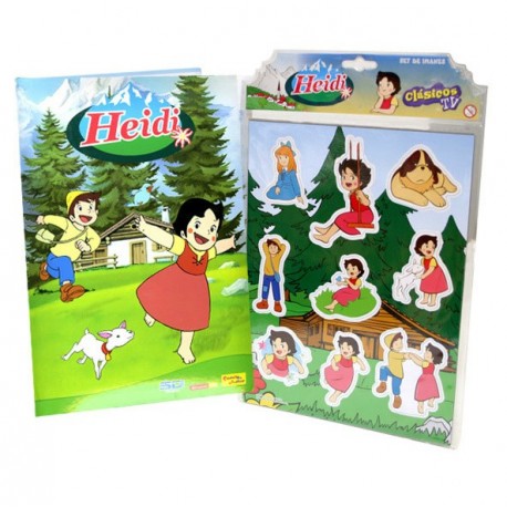 Conjunto Heidi Livro Musical + Ímãs