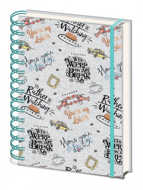 Libreta Cuaderno A5 Friends Frases serie