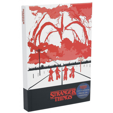 Libreta Cuaderno con luz Stranger Things Azotamentes
