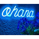 Neón LED Ohana Lilo y Stitch Disney