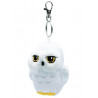 Porta-chaves com pingente de peluche Hedwig Harry Potter