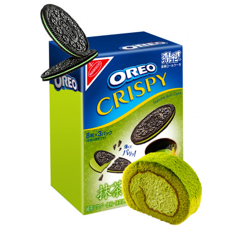 Oreo Crispy Matcha roll cake cookies