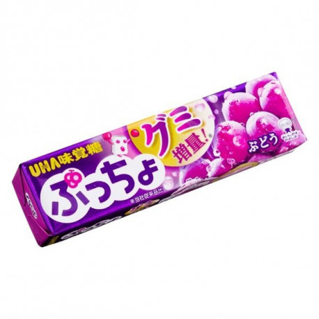 Caramelos blandos sabor uva Uha Puccho Shine