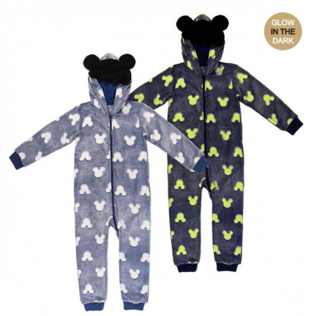 PIJAMA DORMILÓN GLOW IN THE DARK CORAL FLEECE MICKEY