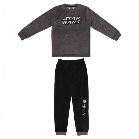 Pijama Largo Infantil Terciopelo Star Wars