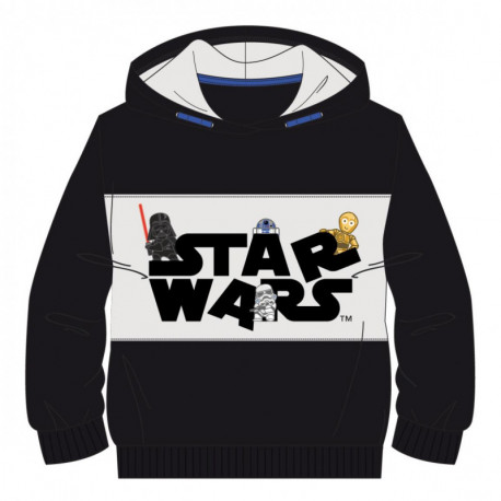 SUDADERA CON CAPUCHA COTTON BRUSHED STAR WARS