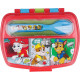 Sanwichera rectangular con cubiertos Patrulla canina