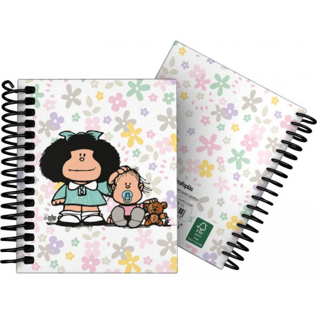 Cuaderno A6 Mafalda Flores